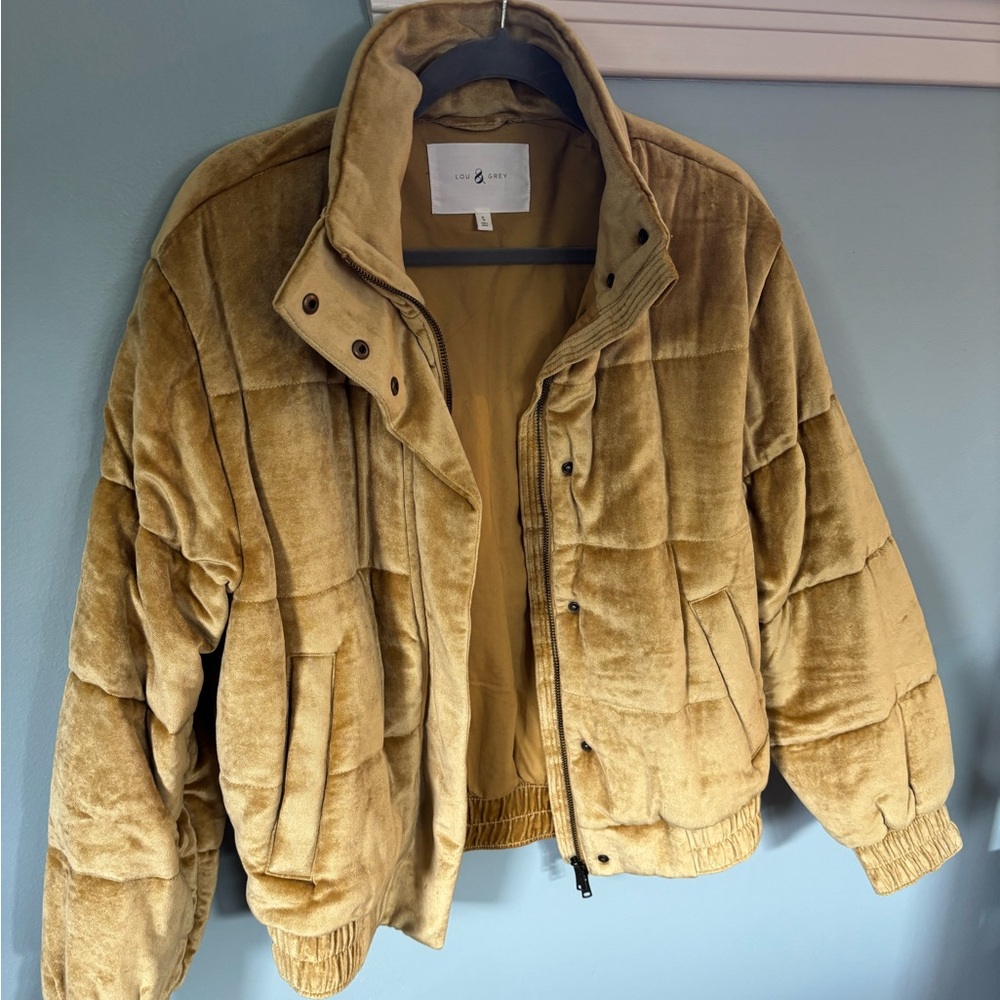 Lou & Grey Golden Yellow Puffer Jacket